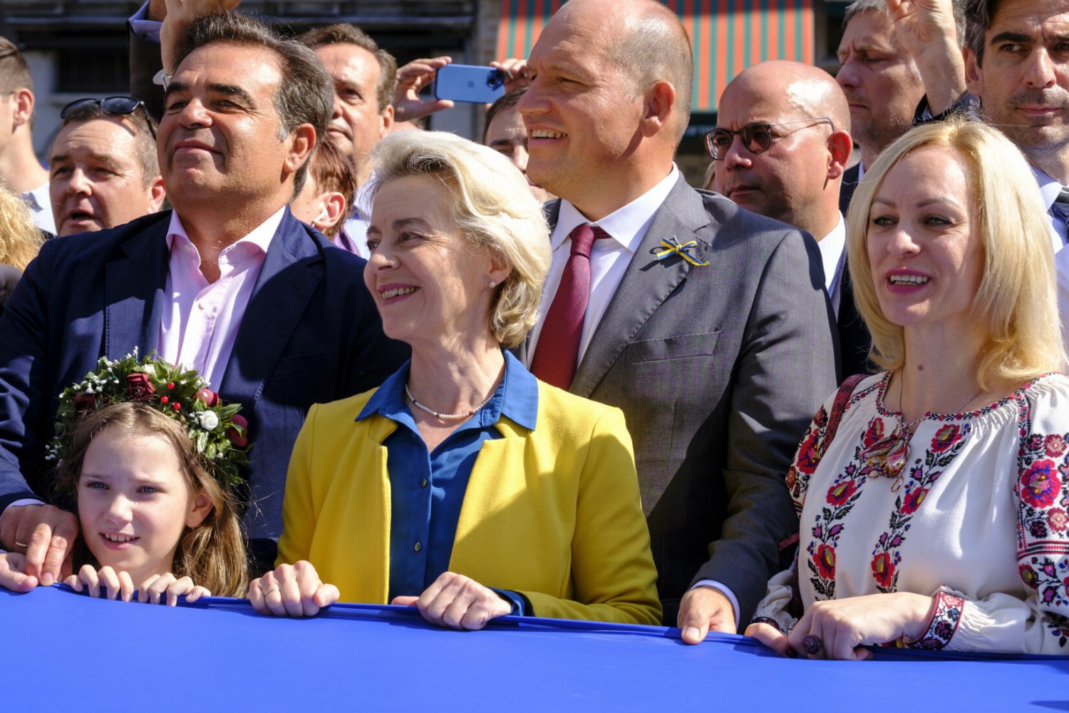 Szefowa KE świętuje Dzień Niepodległości Ukrainy.