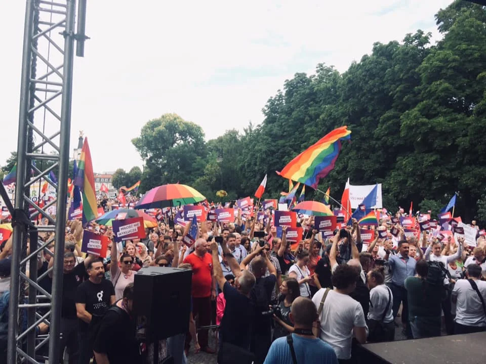 Protest w Białymstoku na rzecz osób LGBT. Fot- Katarzyna Ozon