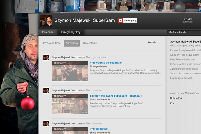 Kanał YouTube'owego programu Szymona Majewskiego.