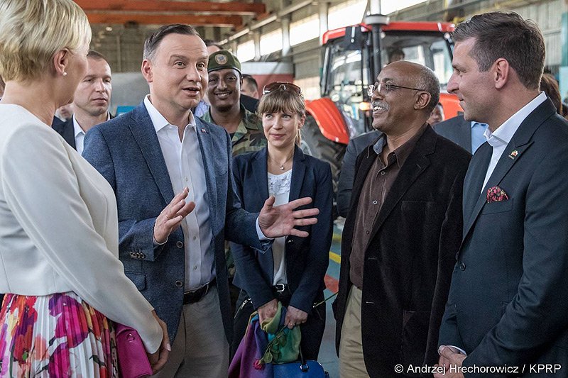 Prezydenta Andrzej Duda i pierwsza dama Agata Kornhauser-Duda bawią z wizytą w Etiopii.