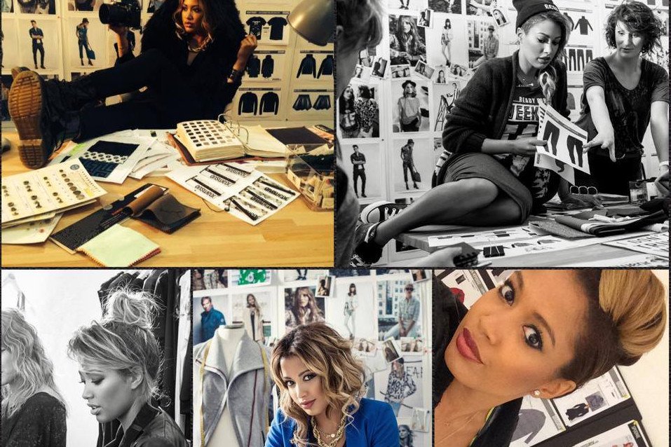 Patricia Kazadi podczas pracy nad kolekcją dla Answear.