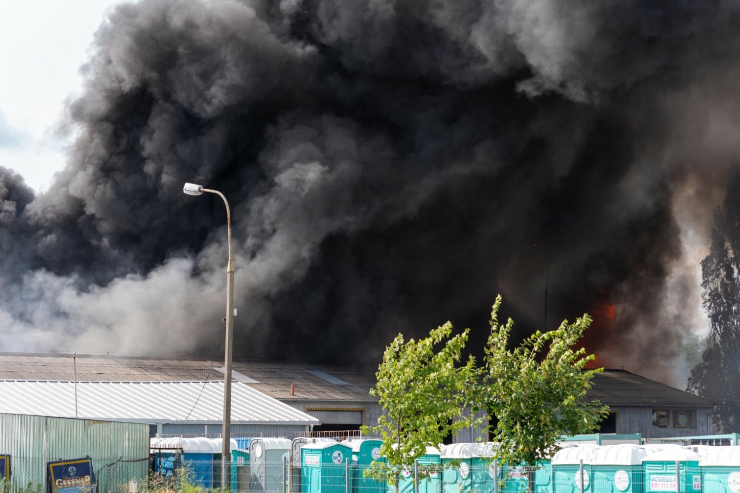 Pożar w Zielonej Górze.