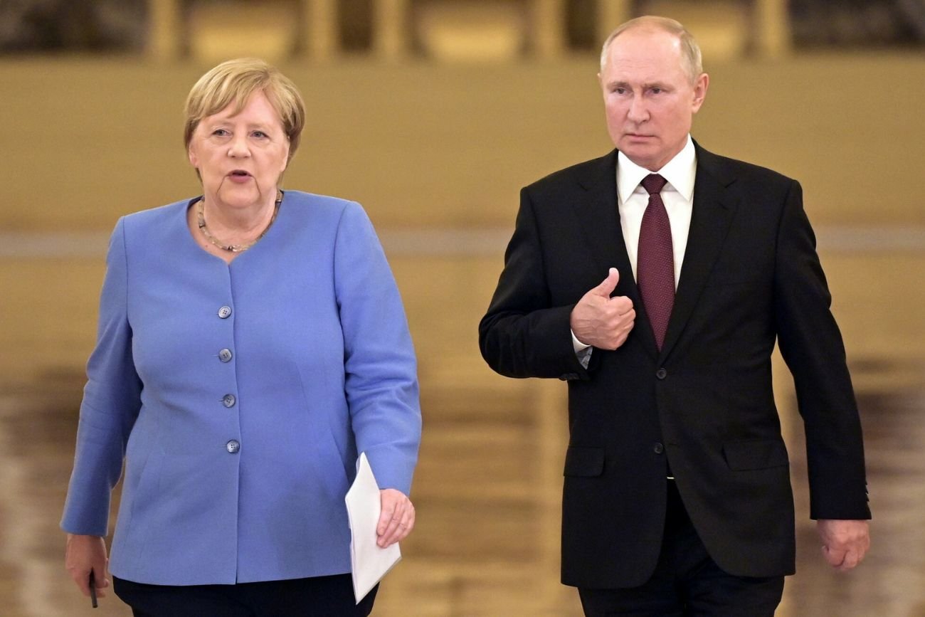 Angela Merkel i Władimir Putin.