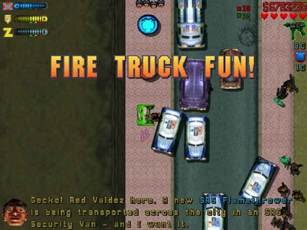 "Fire Truck Fun!" - brutalność w grach była, jest i będzie.