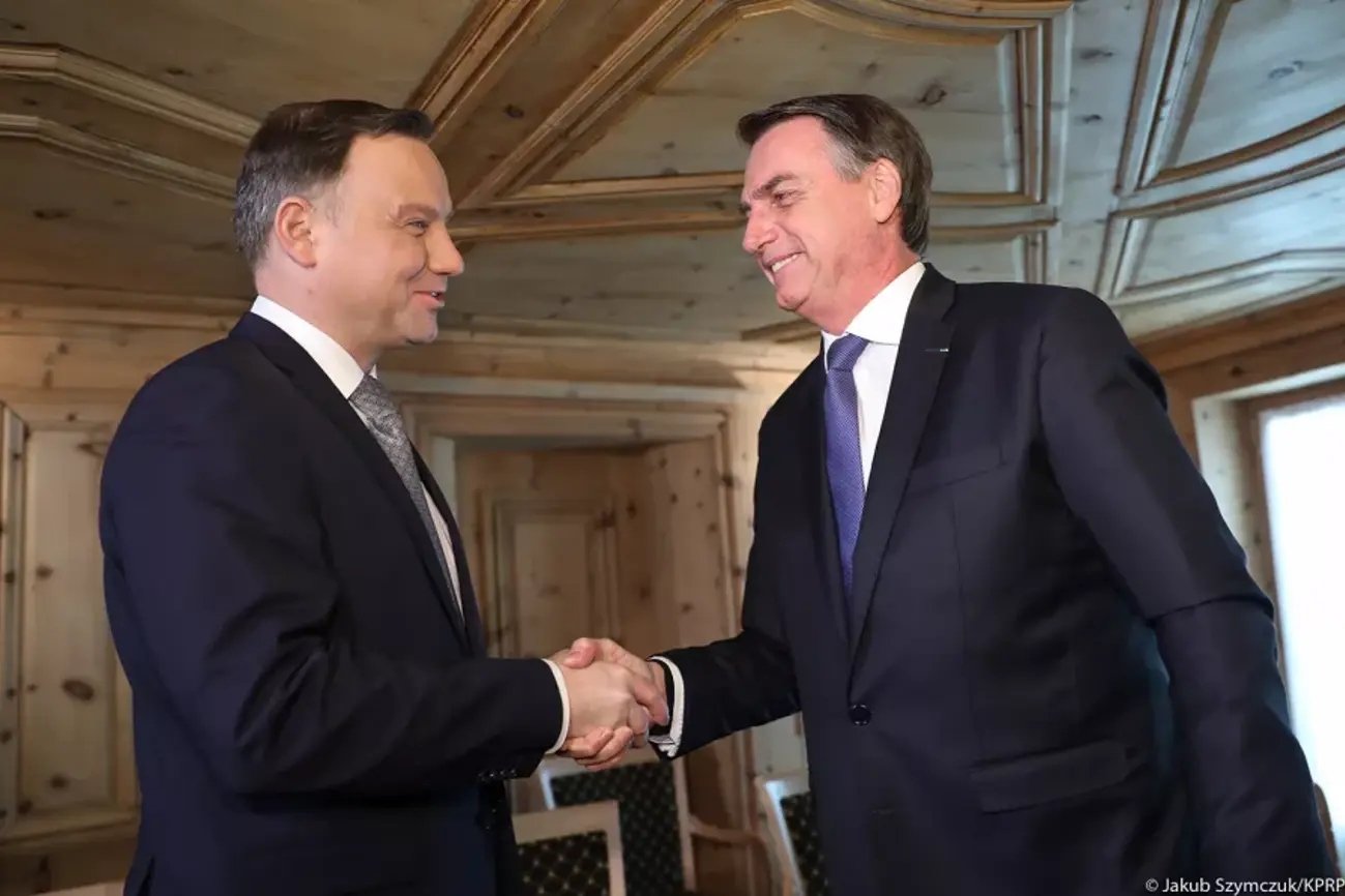 Spotkanie Andrzeja Dudy z Jairem Bolsonaro.