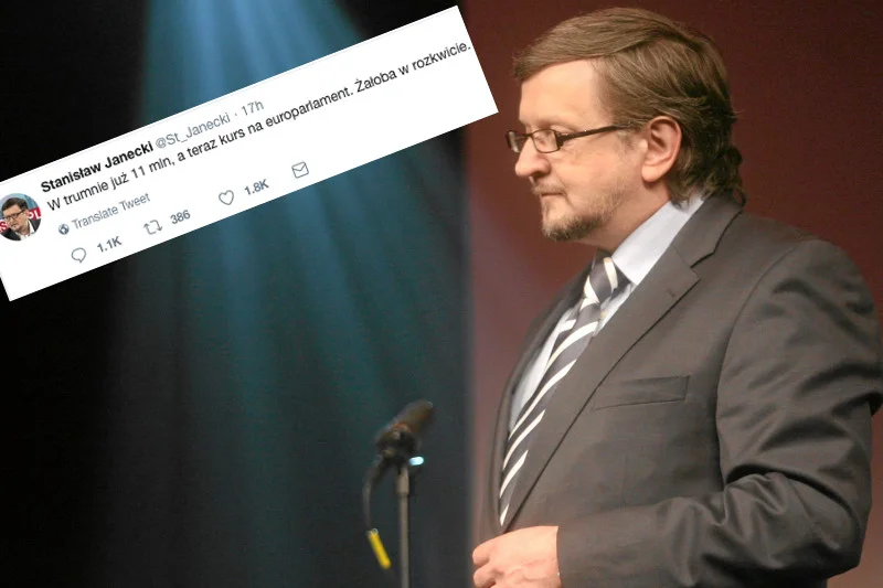 Stanisław Janecki nie popisał się swoim komentarzem w sprawie zbiórki do wirtualnej puszki Pawła Adamowicza.