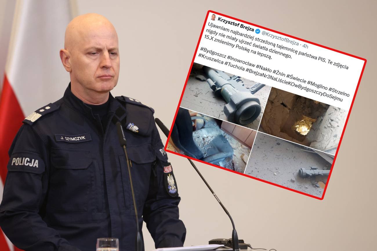 Zdjęcia po wybuchu granatnika w KGP. Rzecznik gen. Szymczyka zabrał głos