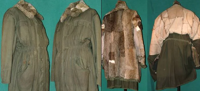 Parka z poszyciem z futra króliczego