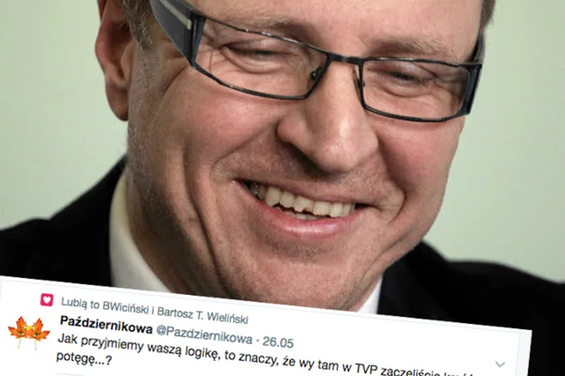 "Jeśli przyjmiemy waszą logikę...". W tym jednym zdaniu TVP została pokonana swoją własną bronią