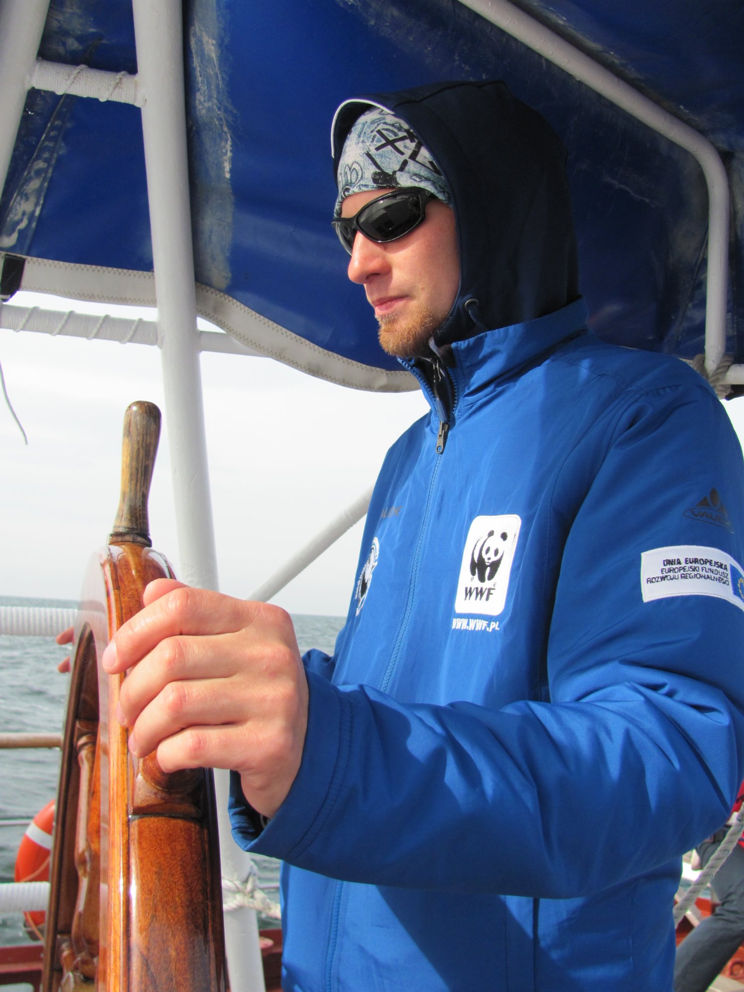 W czasie rejsu "Pogorią" do duńskiego morświnarium.