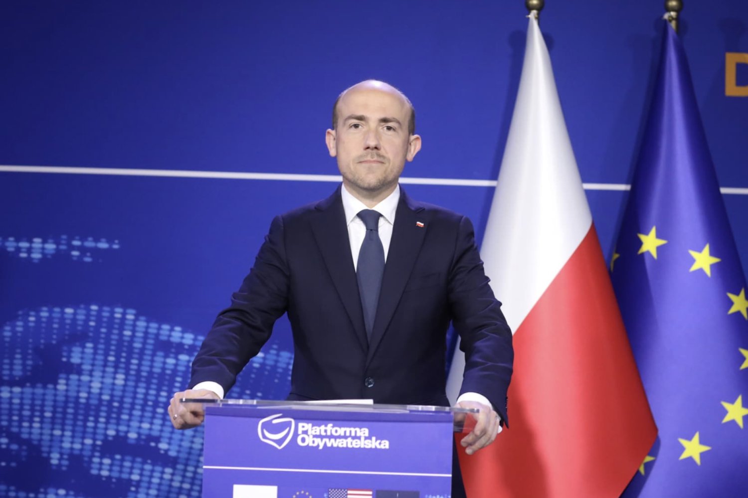 Borys Budka podczas konferencji PO mówił, że Polska nie liczy się w Europie.