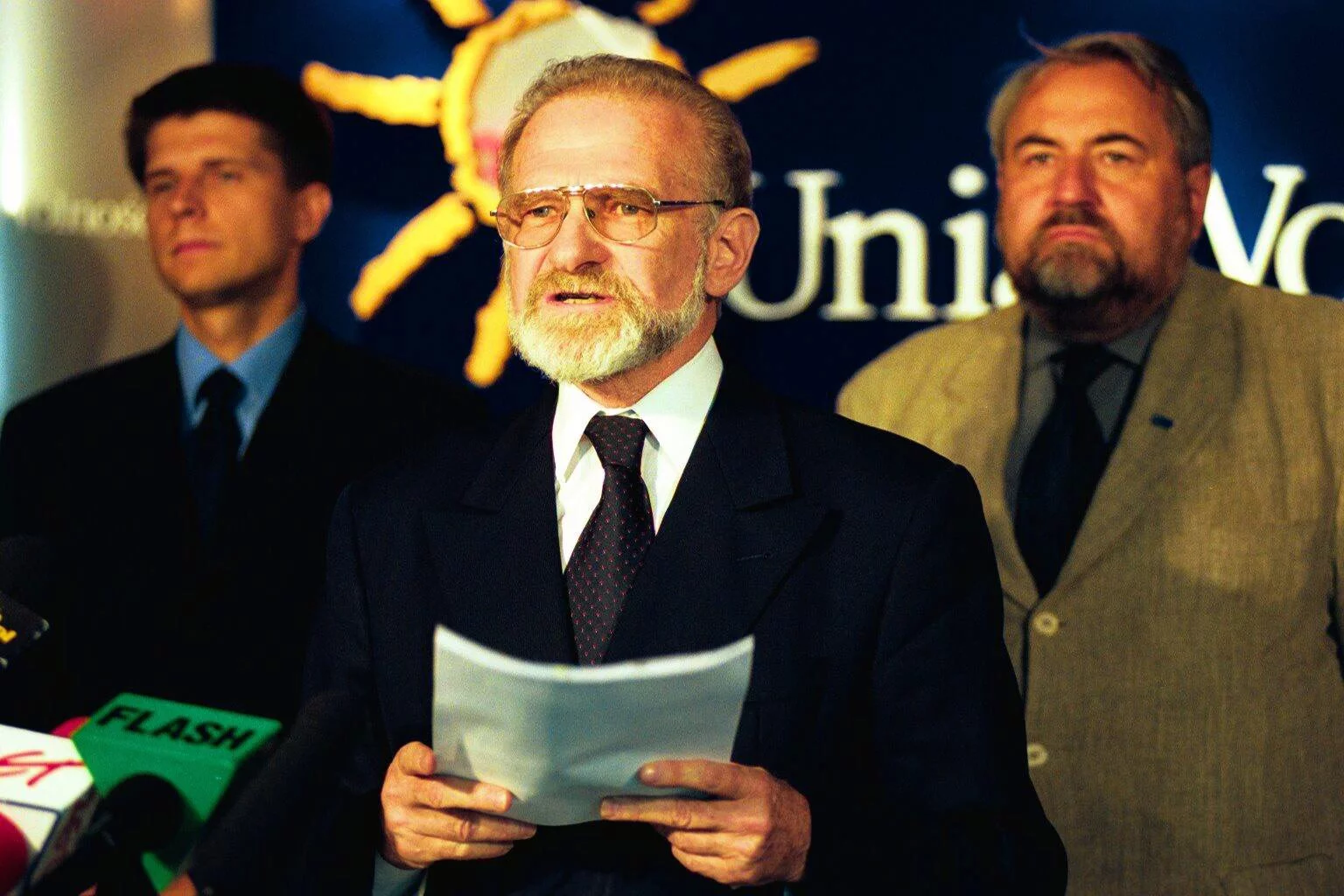 Ryszard Petru z politykami Unii Wolności (w 2000 roku)