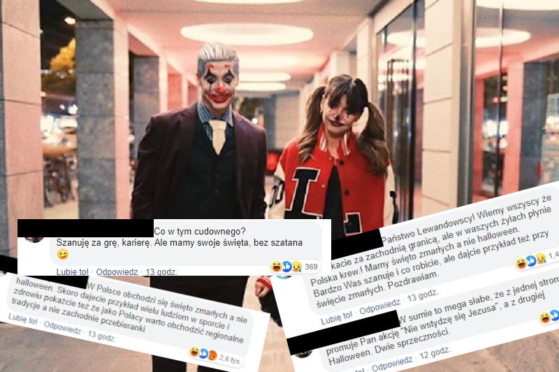 Anna i Robert Lewandowscy krytykowani w sieci za swój udział w Halloween.