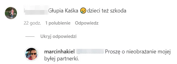 Hakiel odpowiada na komentarze o Cichopek.