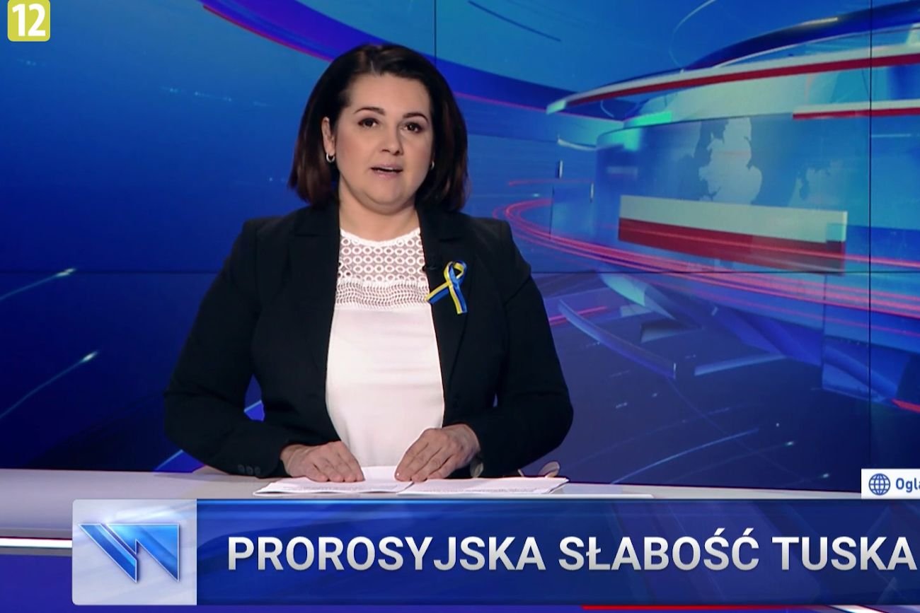 Donald Tusk po raz kolejny był antybohaterem wieczornego wydania "Wiadomości" TVP.