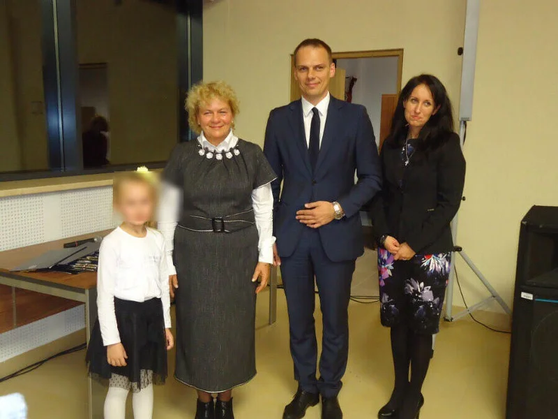Od lewej: Irena Nadbereżna, poseł Rafał Weber oraz Joanna Niwierska.
