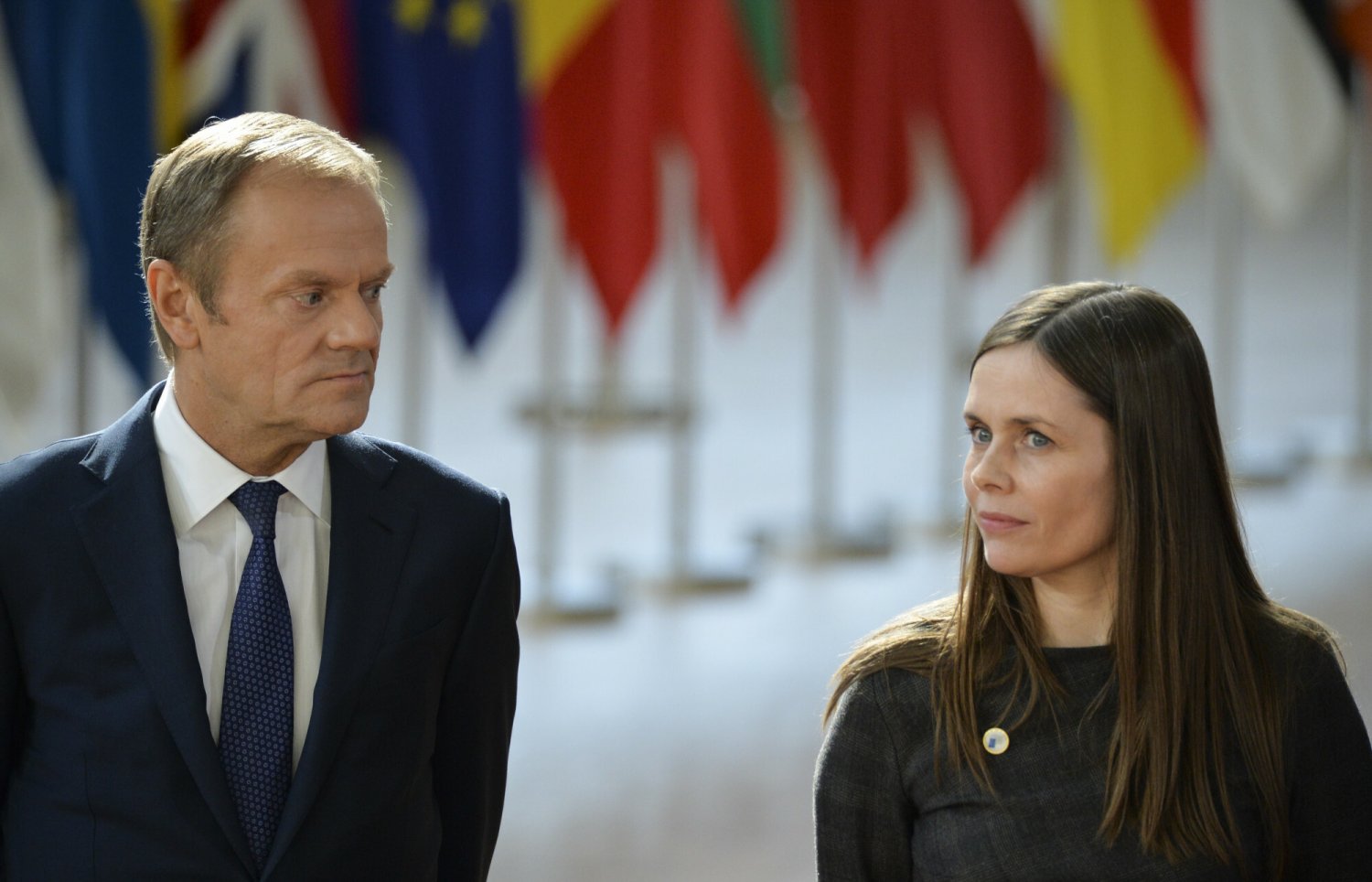 Premierka Islandii Katrín Jakobsdóttir. Tu na zdjęciu z Donaldem Tuskiem na szczycie ws. Brexitu.