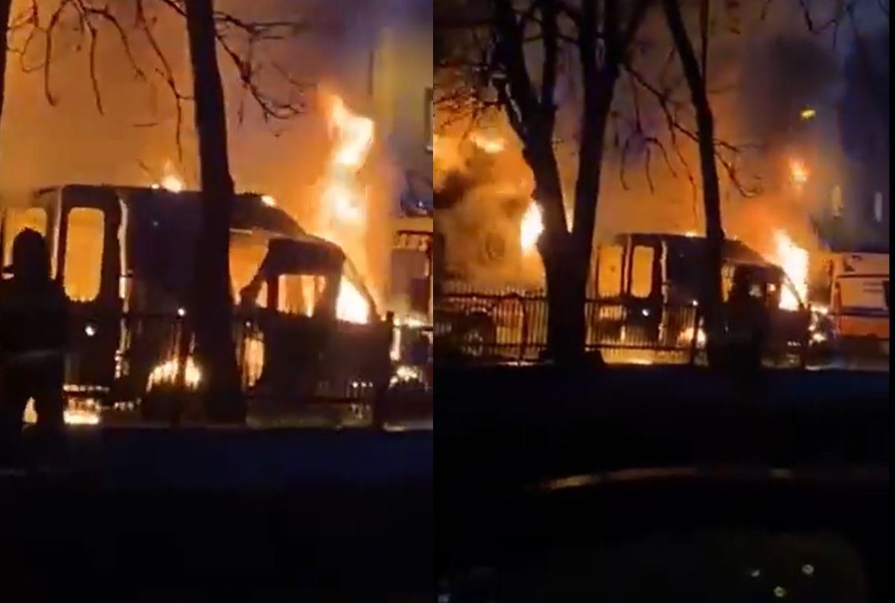 Grójec. W środku nocy dwie karetki nagle stanęły w ogniu.