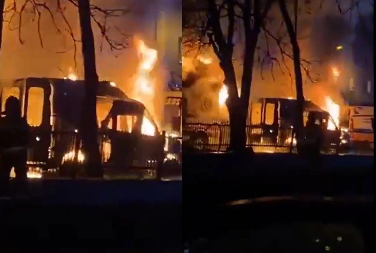 Grójec. W środku nocy dwie karetki nagle stanęły w ogniu.