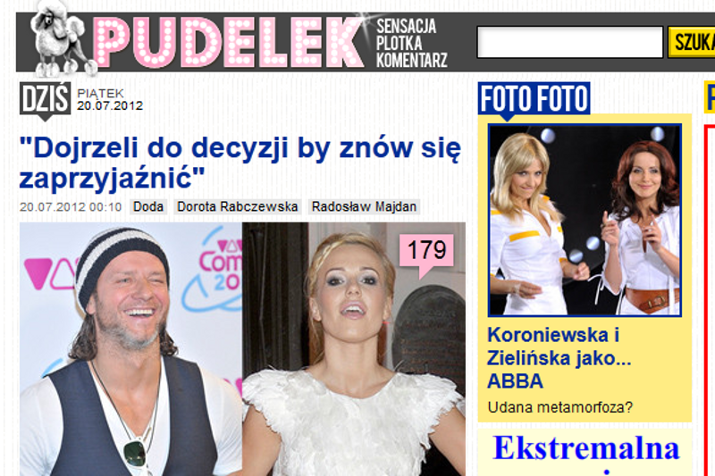 Pudelek.pl jest jednym z wielu projektów grupy o2.pl.