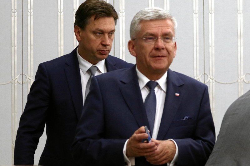 Szef Klubu PiS w Senacie Marek Martynowski. To on złożył wniosek, by Senat zajął się ustawą o sądach w pierwszej kolejności.