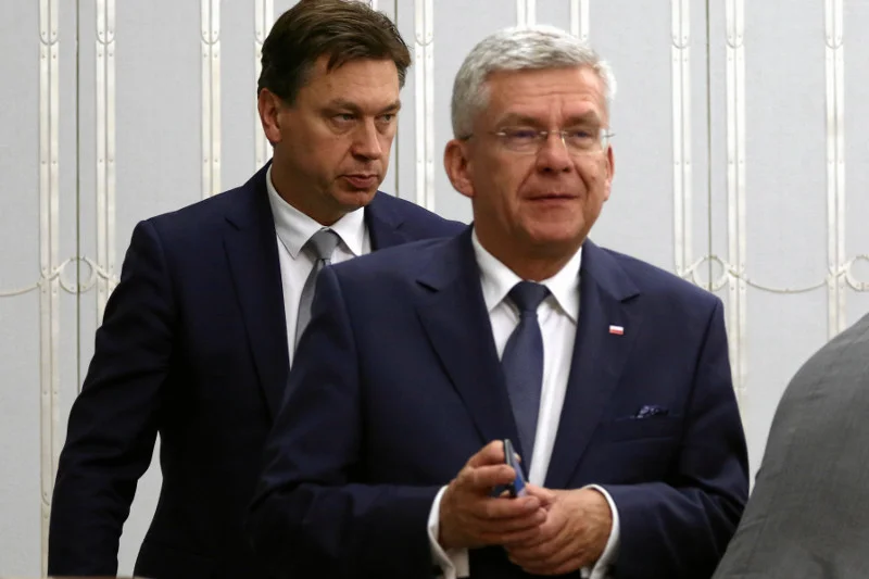 Szef Klubu PiS w Senacie Marek Martynowski. To on złożył wniosek, by Senat zajął się ustawą o sądach w pierwszej kolejności.