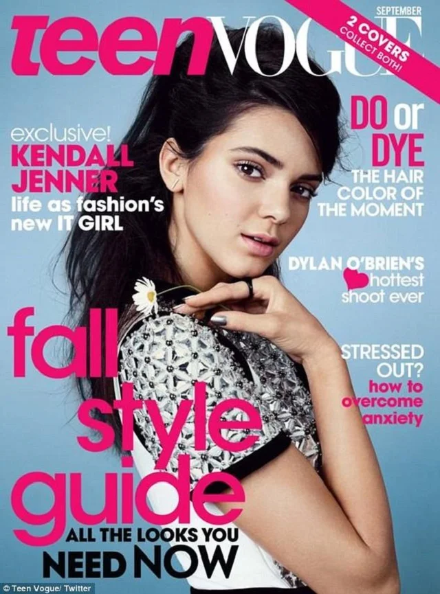 Kendall w Teen Vogue.
