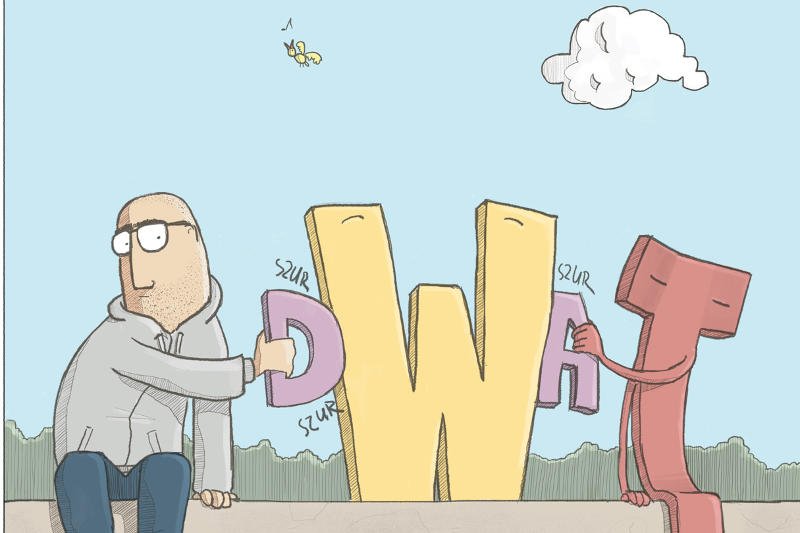 "Trędowata" – Literę W literą D trze Paweł Jaroński.