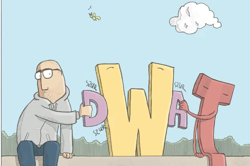 "Trędowata" – Literę W literą D trze Paweł Jaroński.
