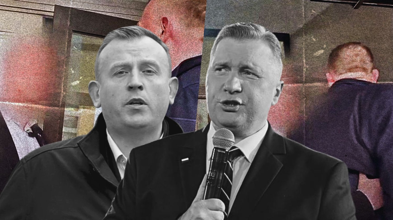 Buczek z Konfederacji siłą wdarł się na spotkanie Czarnka. Aż pokazał nagranie Tomasz Buczek i Przemysław Czarnek na tle nagrania