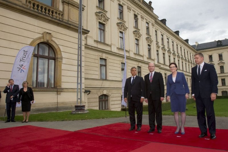 Spotkanie premierów Grupy Wyszehradzkiej w Pradze