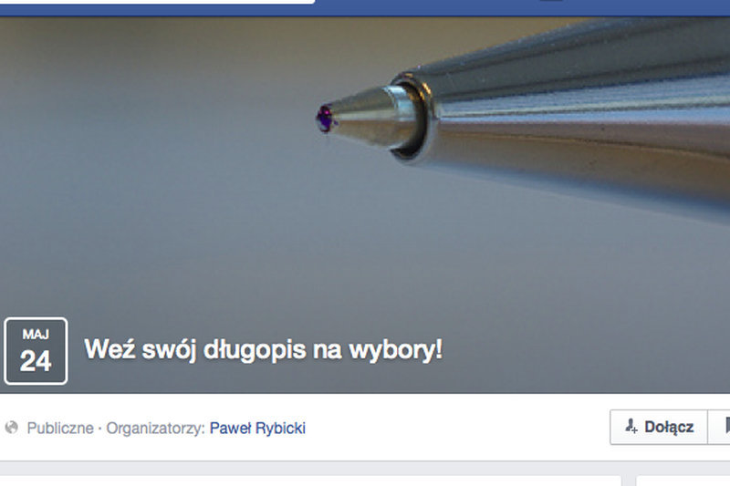Facebookowa akcja zachęca, by wziąć na wybory własny długopis. Wszystko po to, by zapobiec fałszerstwom.