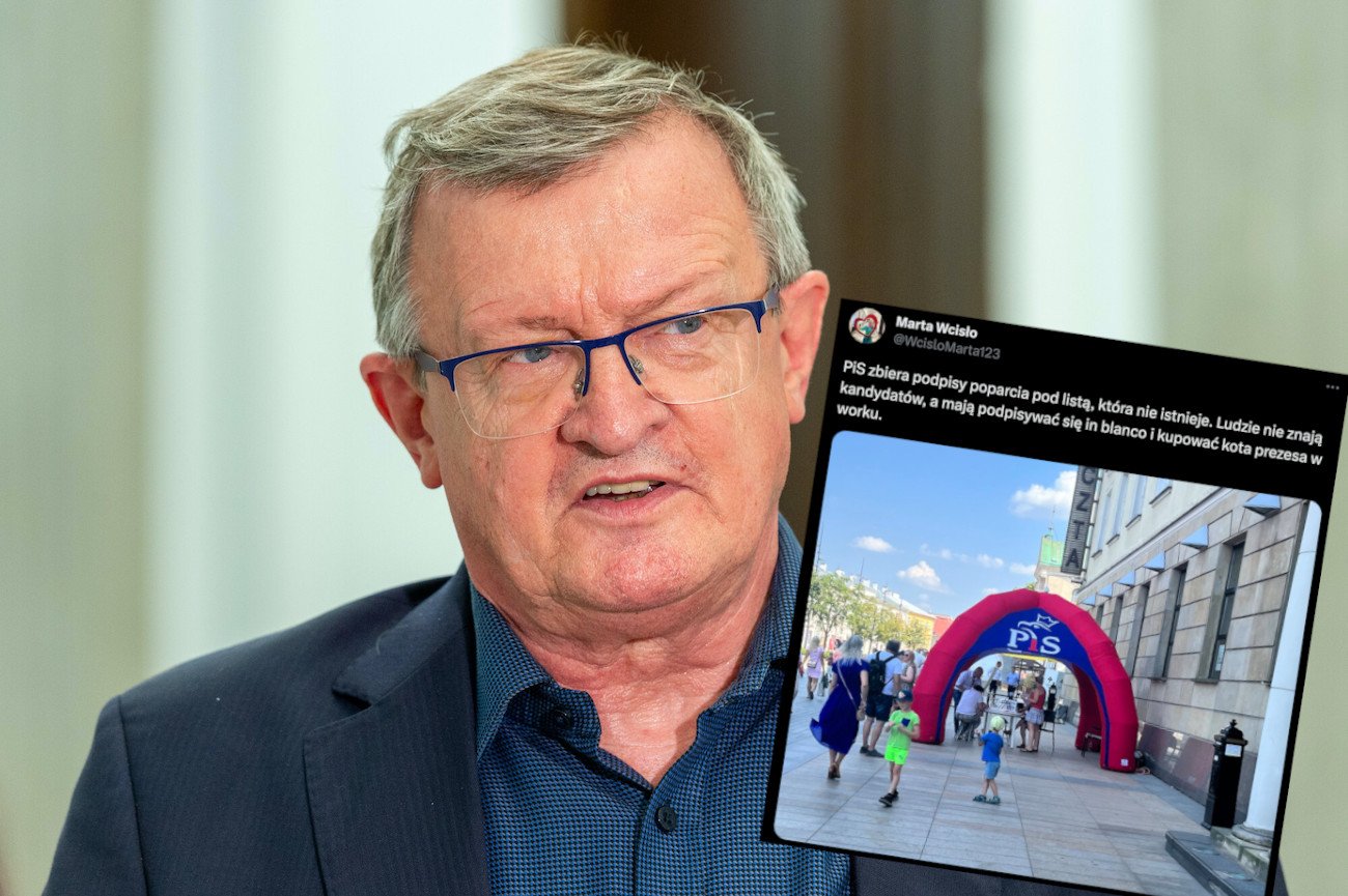 Tadeusz Cymański skrytykował za zbieranie podpisów przed ogłoszeniem list wyborczych.