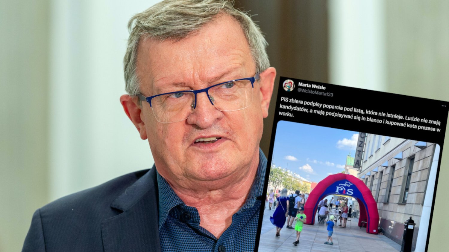 Tadeusz Cymański skrytykował za zbieranie podpisów przed ogłoszeniem list wyborczych.