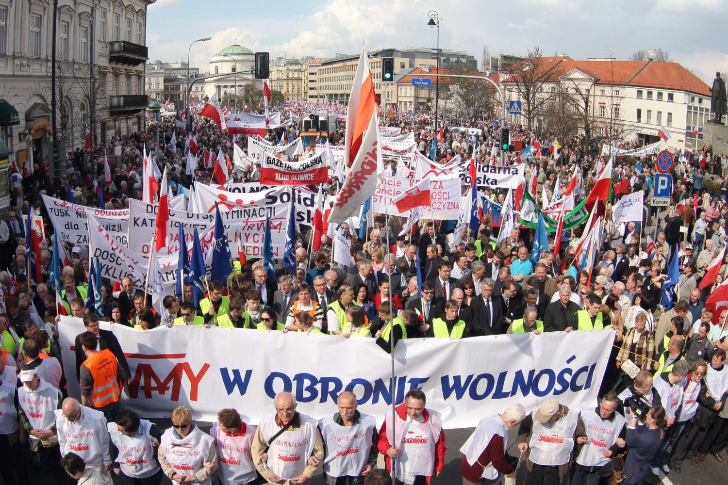 Marsz w obronie TV Trwam w Warszawie, 21 kwietnia 2012