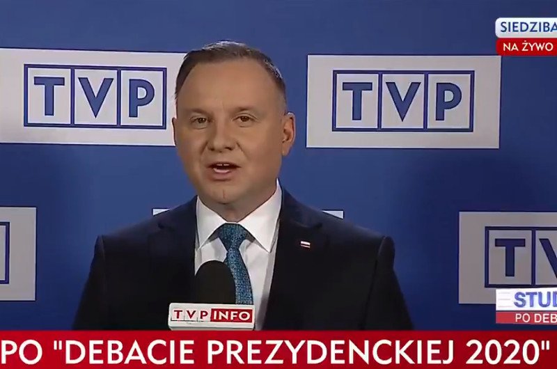 Debata prezydencka w TVP. Andrzej Duda otrzymał prawo "dogrywki".