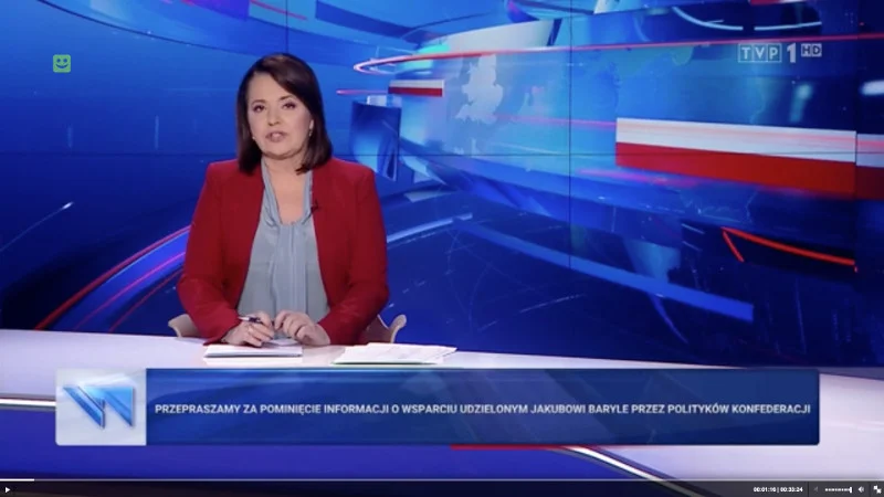 Drugie przeprosiny "Wiadomości" wobec ugrupowania Konfederacja.