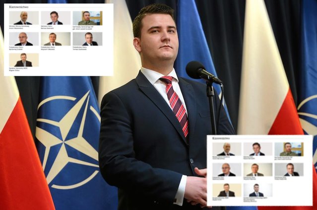 Próżno dziś szukać zdjęcia Bartłomieja Misiewicza na stronie "kierownictwo" MON.