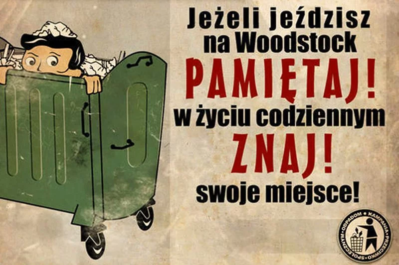 "Społeczne śmieci" – tak często traktowani są woodstockowicze