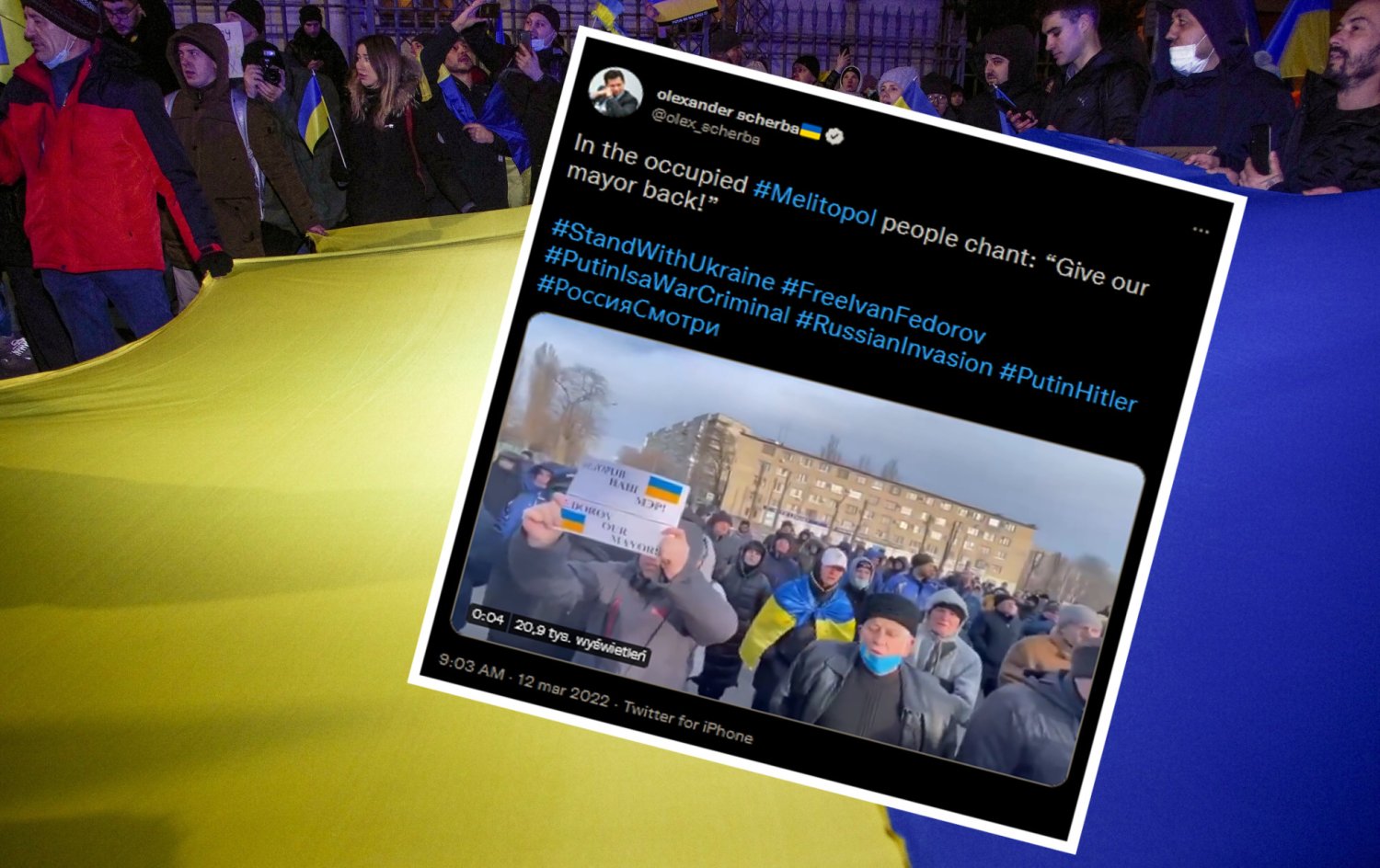 Rosjanie porwali nie tylko mera, ale później także organizatorkę protestów.