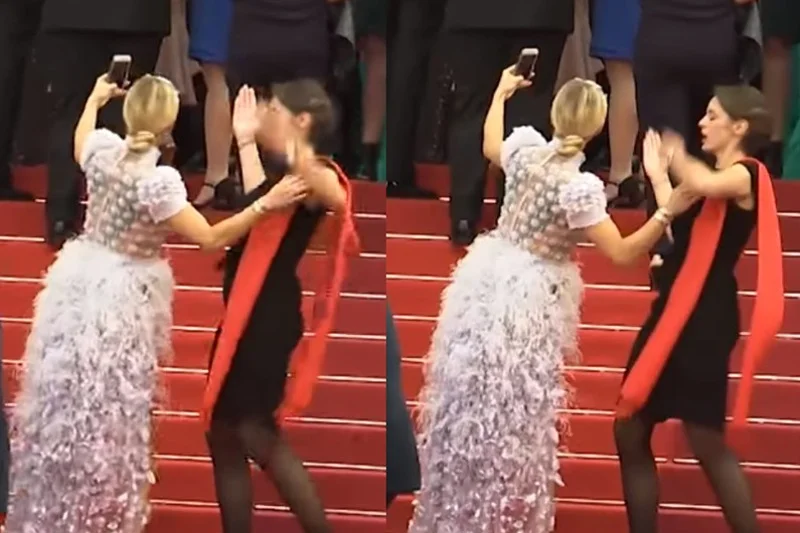 Doda pojechała do Cannes "łapać kontakty", złapała hostessę. Skończyło się przepychanką.
