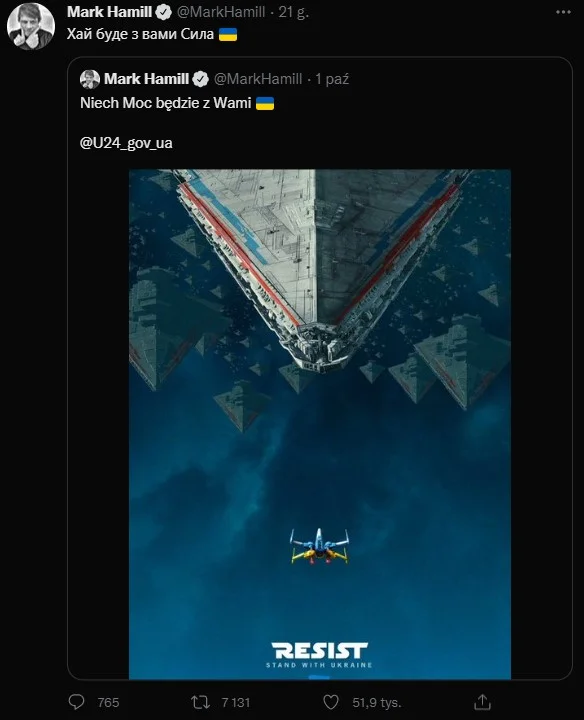 mark hamill luke skywalker gwiezdne wojny ukraina drony mark hamill luke skywalker gwiezdne wojny ukraina armia dronów wołodymy zełenski