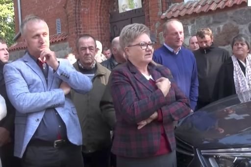 Protest w parafii w Dziewierzewie