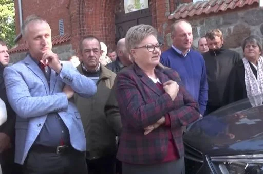 Protest w parafii w Dziewierzewie
