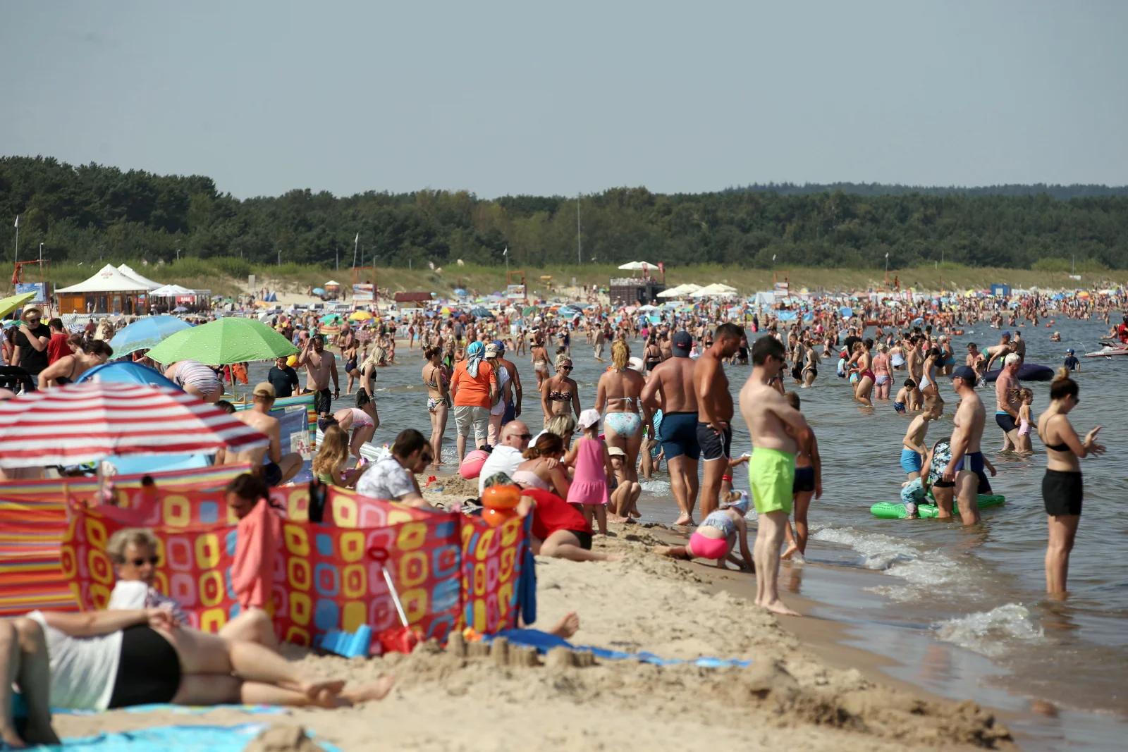 Polacy na urlopie wypoczynkowym w Świnoujściu.