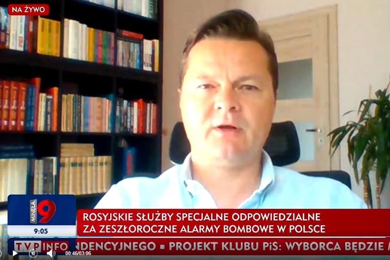 Grzegorz Kuczyński na antenie TVP