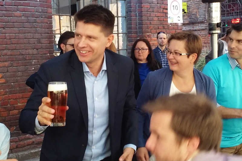Choć Ryszard Petru ma już pierwsze powody do świętowania, zapowiada ciężką pracę do końca kampanii.