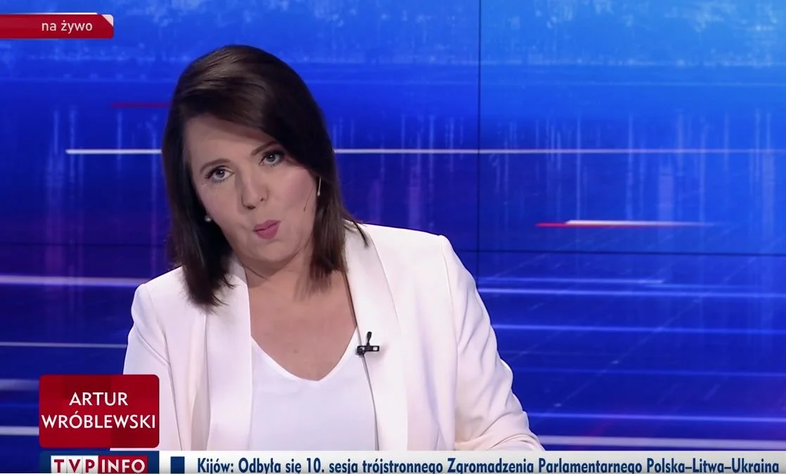 Danuta Holecka podczas rozmowy z Katarzyną Lubnauer.