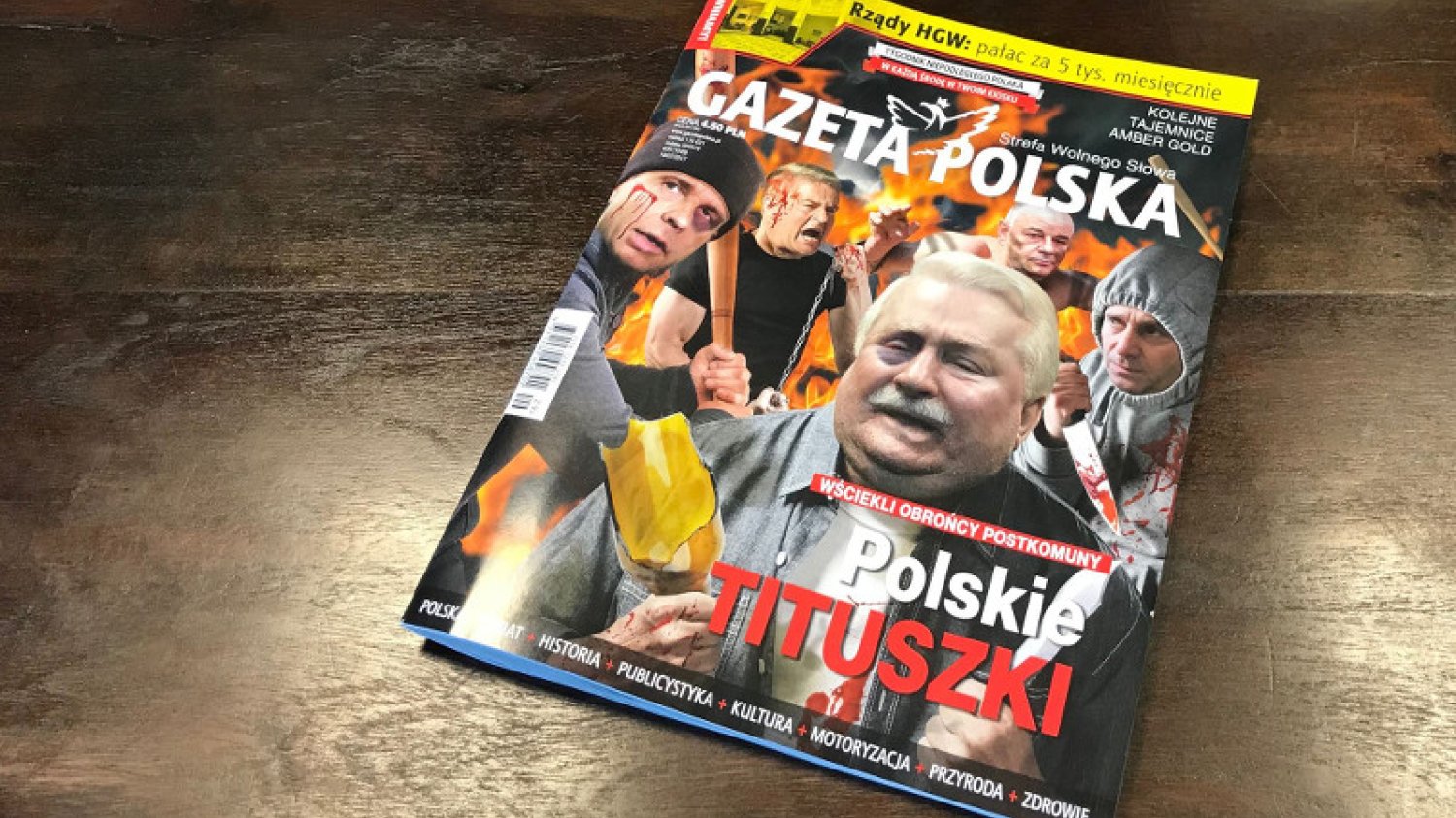 Oto jutrzejsza okładka "Gazety Polskiej". I nie, nie jest to fake news.
