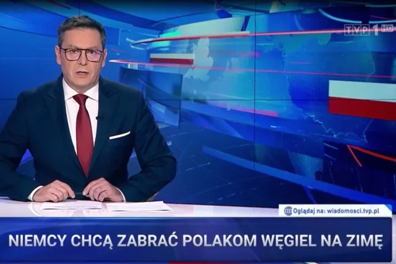 Kontrolowana przez PiS TVP prowadzi antyniemiecką kampanię m.in. w programie "Wiadomości".